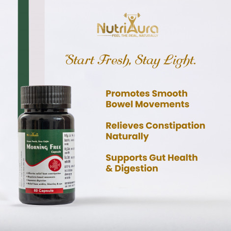 Morning Free – Ayurvedic Constipation Relief & Digestive Support Capsules